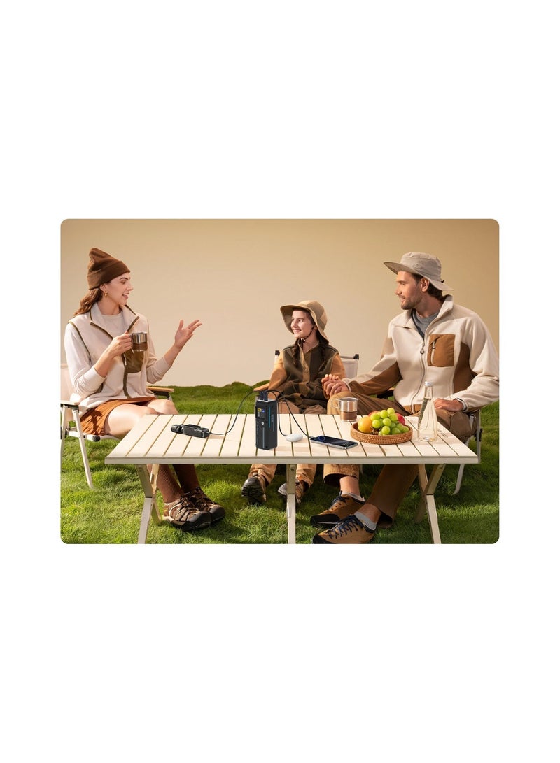 باورولوجي بنك طاقة بسعة 27000 مللي أمبير 140 واط PD للشحن السريع، شاحن محمول مع 2 منفذ USB-C ومنفذ USB-A واحد، شاشة رقمية ذكية، حزمة بطارية للشحن السريع لجهاز MacBook، الكمبيوتر المحمول، iPad Pro، iPhone 17 Series، Samsung. - Image 5